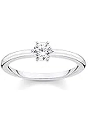 Thomas Sabo Ring witte steen zilver 925 sterling zilver TR2313-051-14-60