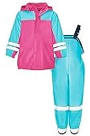 Playshoes Regenpak set met fleece gevoerd, meisjespak 2-delig
