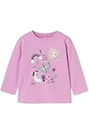NAME IT Nmfnydelig Nreg Ls Top Box shirt met lange mouwen voor meisjes, , 98
