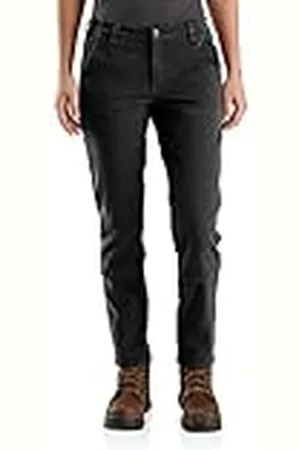 Carhartt Rugged Flex Relaxed Fit werkbroek voor dames, van keper met versterkte voorkant, werkbroek