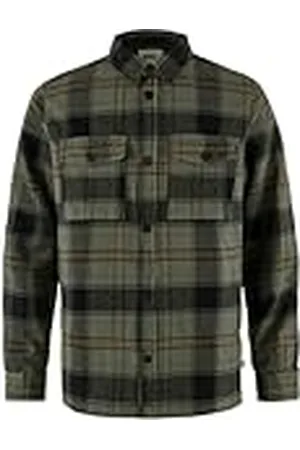 Fjällräven FJÄLLRÄVEN 87069-662-550 Övik Lite Padded Shirt M Heren Deep Forest-Black Maat L, , L