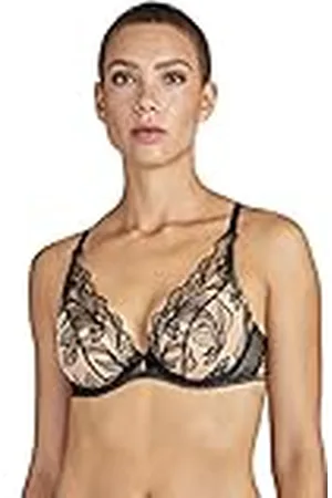Aubade Plunge beha voor dames, bloementattoo, , 70D