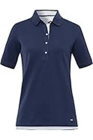 Brax Dames Style Cleo Pique Polo SOLID poloshirt van katoen poloshirt, indigo, 36, , 36