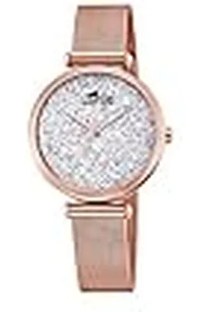 Lotus Dames analoog kwartshorloge met roestvrij stalen armband 18566/1