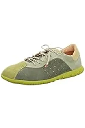 Think! Heren HAUKI_3-000780 chroomvrij gelooide duurzame lage veterschoenen, 7000 olijf/combi, 45,5 EU, , 45.5 EU