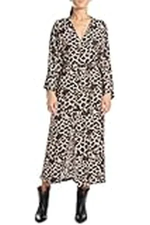 Replay Dames relaxed fit jurk dierenprint van viscose, , L/XL