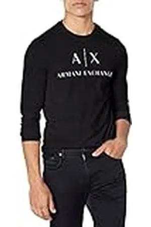 Armani Exchange A|x T-shirt met lange mouwen, ronde hals, , M