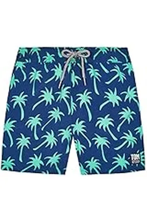 Tom & Teddy Zwemshorts Fresh Green & Blue Starfish - hoogwaardige badmode geïnspireerd op de Australische strandlifestyle voor vader en zoon, , 11-12 Jaar