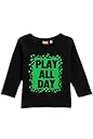 Koton Babyboy bedrukt T-shirt met lange mouwen, katoen, ronde hals, , 9-12 Maanden