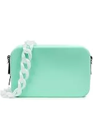 Firenze Artegiani Libelulla Rechthoekige schoudertas van siliconen met verwisselbaar riemdesign, 20 x 8 x 13 cm, kleur: , , Hedendaags