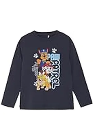 Minymo Jongens T-shirt met lange mouwen met Paw Patrol-opdruk voor en achter, , 110 cm