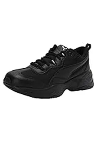 PUMA Women Cilia Sneakers, Black- Silver-Peach Bud, 36 EU
