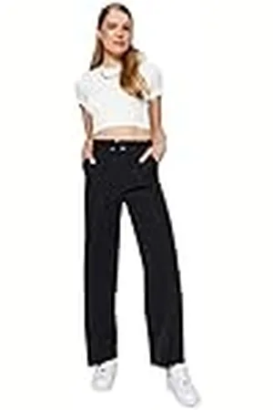 Trendyol Dames Hoge Taille Wijde Pijpen, , 36, , 62