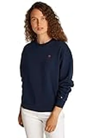 Tommy Hilfiger Dames REG CONTRAST FLAG SWEATSHIRT WW0WW45980, blauw, M, , M