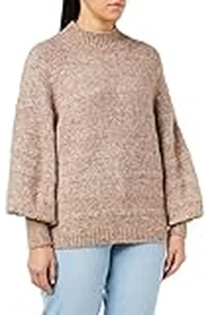 ONLY Onlcelina Life L/S High Cc KNT-trui voor dames, kastanje/Detail: gemeleerd, XS