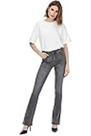 ONLY OnlBlush Mid Flared Jeans voor dames, grijs denim, (L) B x 32L
