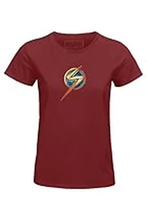 Marvel "The Logo" WOMAVLSTS014 T-shirt voor dames, bordeauxrood, maat XXL, , XXL