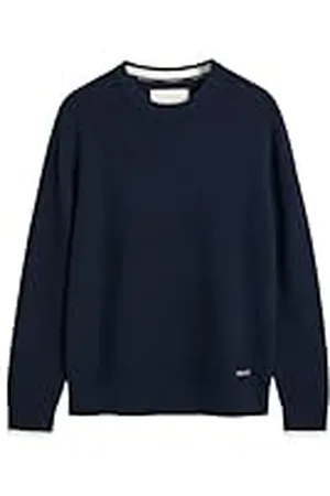 GANT Geribbeld katoen C-hals, , L
