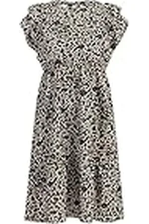 Faina Dames midijurk met luipaardprint 19226417, beige luipaardprint, M, , M