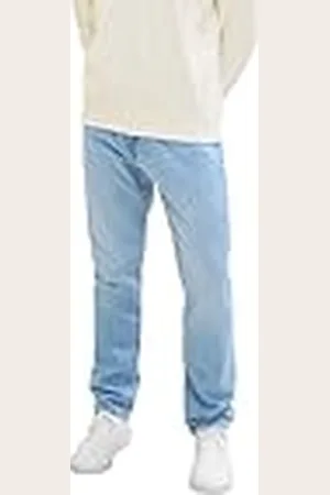 TOM TAILOR Heren 1036289 Marvin Straight Jeans, 10118-Used Light Stone Blue Denim, 34W / 30L, , 34W / 30L
