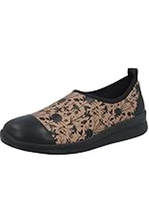 Berkemann Dames Sari Slipper, zwart/karamel, 37,5 EU