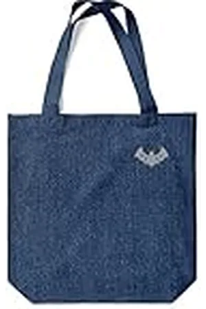 Green Fish Denim-draagtas, bedrukt, boodschappentas, machinewasbaar, opvouwbaar, handtas van jeans met handgrepen, 38 x 42 cm, , Eén maat, modern