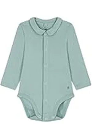 Petit Bateau Body met lange mouwen en kraag, uniseks, , 0 Maanden