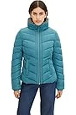 TOM TAILOR Dames Gewatteerde jas met opstaande kraag 1032477, , M