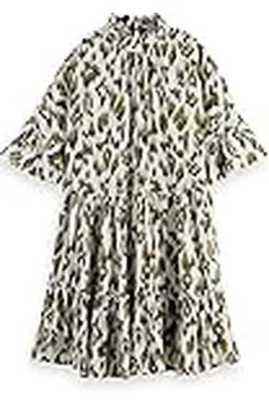 Scotch&Soda Korte damesjurk met ruches, detail, casual jurk, , 38