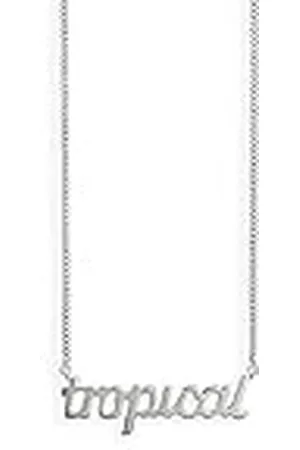 CAÏ Caï Love dames halsketting pantserketting Tropical 925 sterling zilver 44 cm, zilver