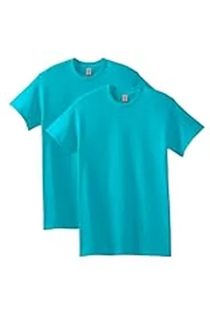 Gildan Overhemd voor heren, ondoorzichtig (verpakking van 2), Tropisch blauw (Pack van 2), XL