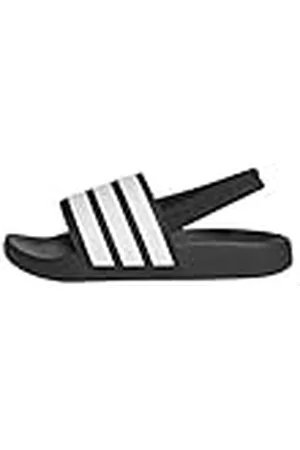 adidas Uniseks-Kind ADILETTE ESTRAP SLIDES CHILDREN, Core Black/Cloud White/Core Black, 32 EU