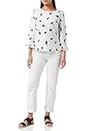 French Connection Vrouwen Bhelle Crêpe Licht Shirt Blouse, Wit, 10, , 36