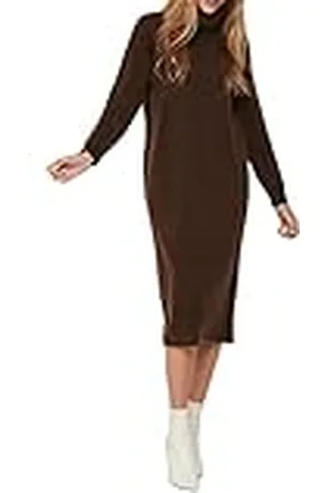 ONLY Geklede Onlbrandie L/S jurk met rolkraag voor dames, Knit Noos, , M