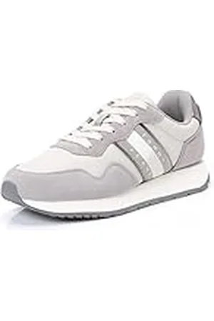 Tommy Hilfiger Dames TJW EVA Runner Metallic (EN0EN02687) Low Top Sneaker, Grijs (Stratus Grey), 4 UK, , 37 EU