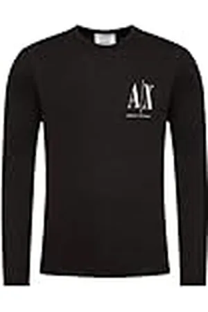 Armani Exchange Heren Long Sleeeves, Print Logo T-Shirt, , XS