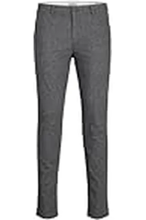 JJ Heren Jrebmichael Slim Herringbone broek, , 29W / 32L