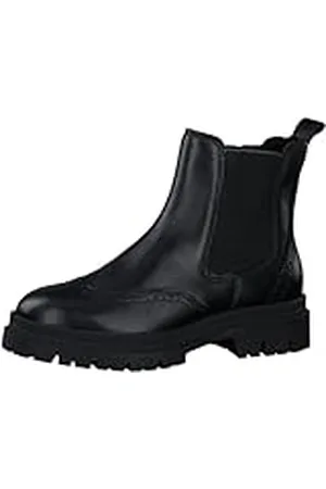 Marco Tozzi Chelsea Boots voor dames van leer met plateau, , 37 EU