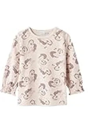 NAME IT Nmfwuppo Wool/Co Ls Top Shirt met lange mouwen voor meisjes, , 110 cm