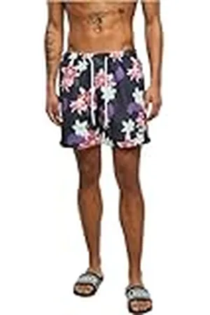 Urban classics Heren Onderbroeken Zwemshort met patroon, ,S