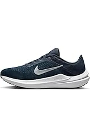 Nike Air Winflo 10 Herensneakers, College Navy/Metallic Silver, 43 EU, , 43 EU