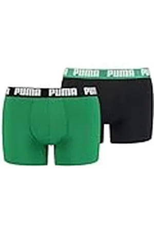 PUMA Basic boxershorts voor heren (set van 2), groen, S