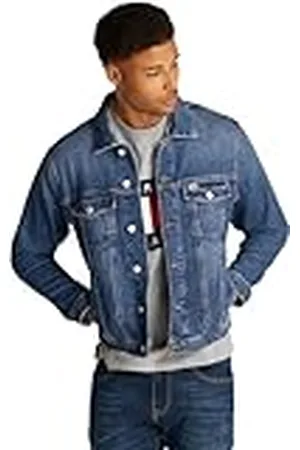 Tommy Hilfiger RYAN RGLR TRCKR JCKT CH0152 DM0DM20623 Trucker Jacket voor heren, denim (denim donker), M, , M
