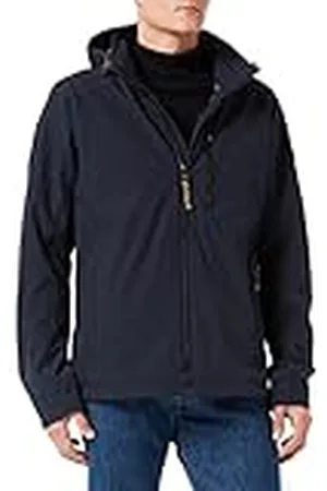Camel Active Softshelljas met afneembare capuchon, donkerblauw, 98