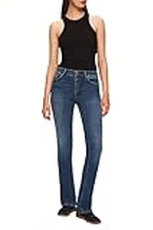 LTB Jeans Dames Fallon 400 - Bootcut Mid Rise Basic-5-Pocket Dark Wash Blue van katoenmix - maat W26L30, , 26W / 30L