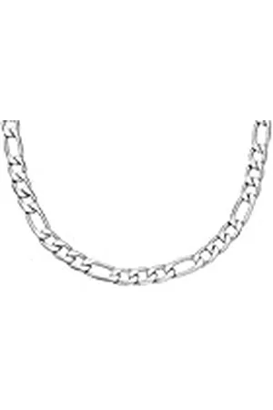 Fossil Uniseks sieraden zilveren roestvrij stalen halsketting, JF04721040, Length: 457.2mm+50.8mm, Width: 5.7mm, Roestvrij staal, Geen edelsteen