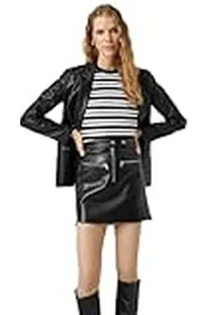 Koton Dames imitatieleer rits mini rok, , 36