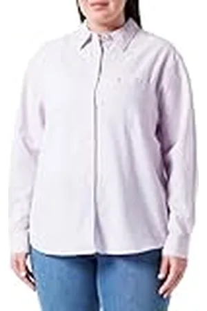 Tommy Hilfiger Dames Tjw effen linnen mix overhemd blouses, , XXS