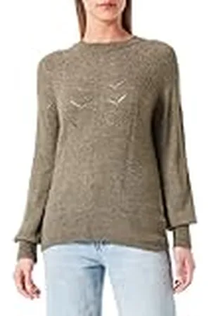 ONLY Dames Onlmikani Ls Raglan O-Neck Cc KNT Pullover, Kalamata/Detail: melange, M