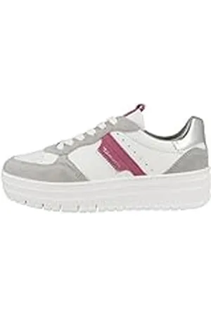 Tamaris 1-23773-43 Veterschoenen voor dames, Lichtgrijs Combined, 40 EU